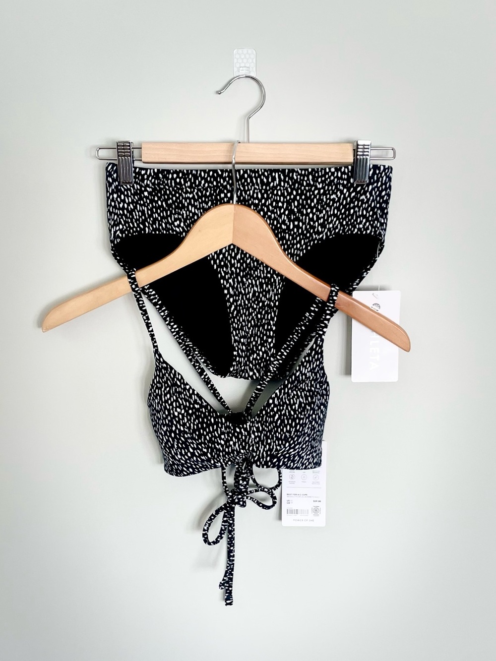 Athleta Bikini XS Triangle Top + Full Swim Bottom NWT